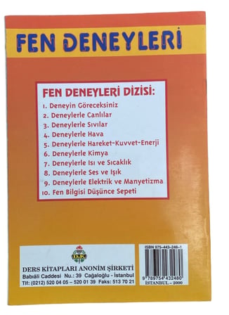 Fen Deneyleri 3 - Deneylerle Sıvılar | Prof. Dr. Ayla Gürdal & Prof. Dr. Adil Çağlar | Ders Kitapları A.Ş.