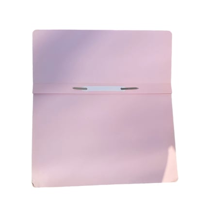 Pembe Yarım Kapak Dosya A4 Spiralli Delikli Karton Klasör 4 adet