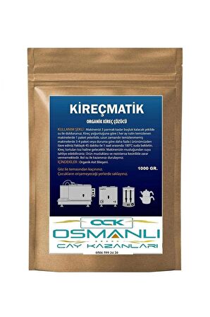 Osmanlı  Çay Kazanları için 1000 Gr  Kireç Temizleme Tozu Tüm kazanlar için kazan tozu