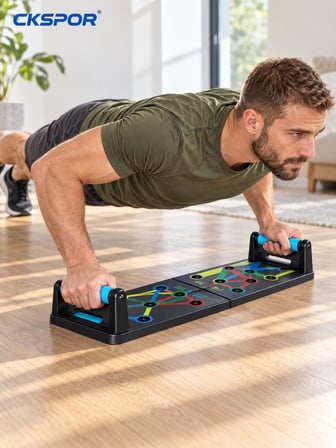CKSPOR Katlanabilir Renk Kodlu Şınav Tahtası Push Up Board Üst Vücut Antrenman Aleti