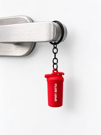 CKSpor Spor Matarası Temalı Anahtarlık Fitness Tasarımlı Çanta Aksesuarı Charm A-36