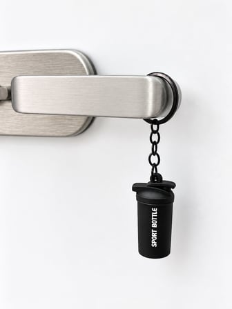 CKSpor Spor Matarası Temalı Anahtarlık Fitness Tasarımlı Çanta Aksesuarı Charm A-36