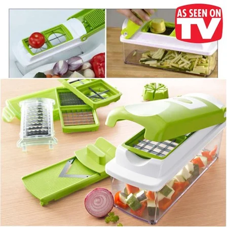 Nicer Dicer Plus Doğrayıcı Rende Mutfak Robotu Çok Fonksiyonlu Soğan Sebze Dilimleyici Doğrama