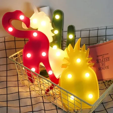 Led Işıklı Ananas Gece Lambası