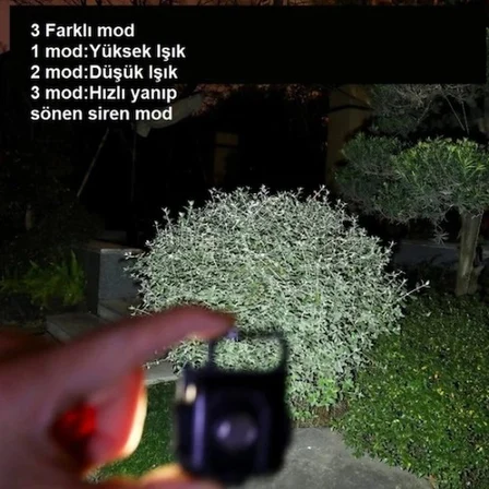 Mini 30 LED'li Çok Fonksiyonlu Şarjlı Kamp Lambası ve Anahtarlık Fener