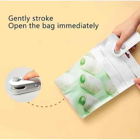 Mini Şarj Edilebilir Poşet Kapatıcı ve Kesici