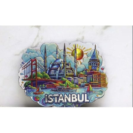 İstanbul Temalı Silikon Buzdolapı Süsü Magnet