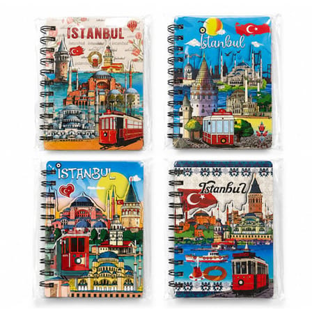 İstanbul Temalı Kabartmalı Defter