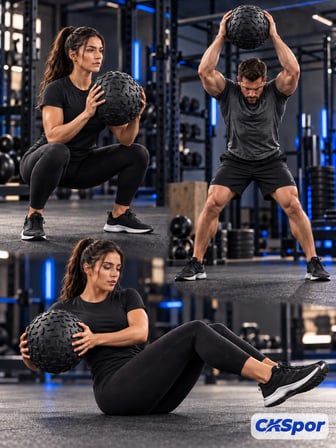 CKSpor 1 Kg Zıplamayan Sağlık Topu Slam Ball Crossfit Fitness Fonksiyonel Antrenman Ağırlık Topu
