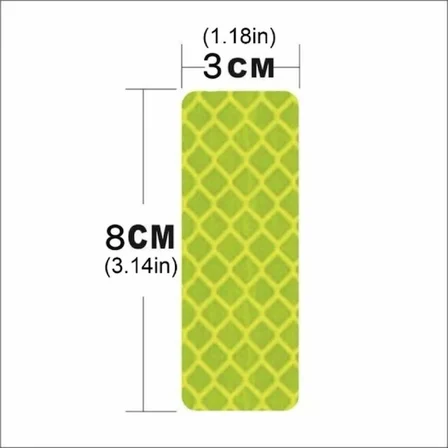 Altıgen Petek Dokulu 10 Adet Reflektör Sticker Seti