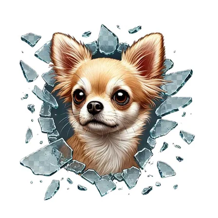 Fulcar Köpek Tasarımlı Araç Stickerı