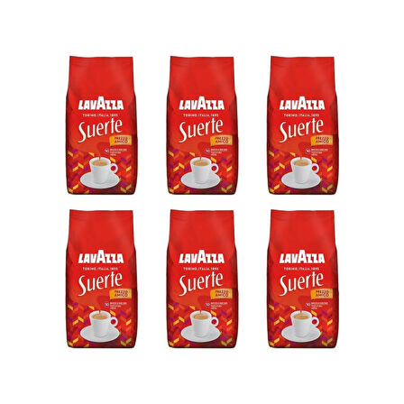 Lavazza Suerte Çekirdek Kahve - 1 Koli - 1kg x 6 Adet