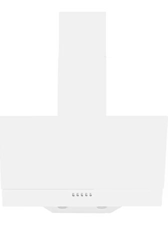 Vorne D004 Beyaz Yatık Cam Davlumbaz