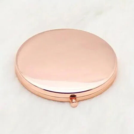 Promosyon Yuvarlak Cep Aynası Rose Renk
