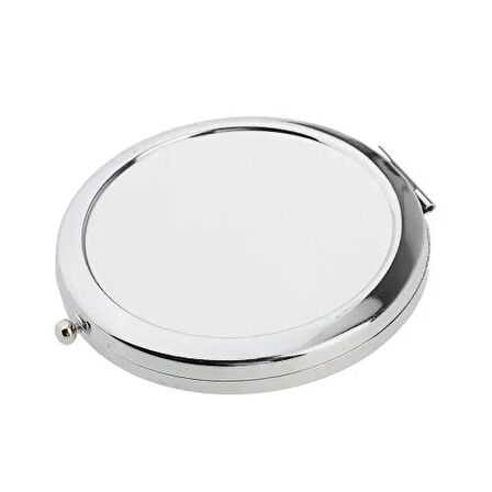 Promosyon Yuvarlak Cep Aynası Gümüş Renk