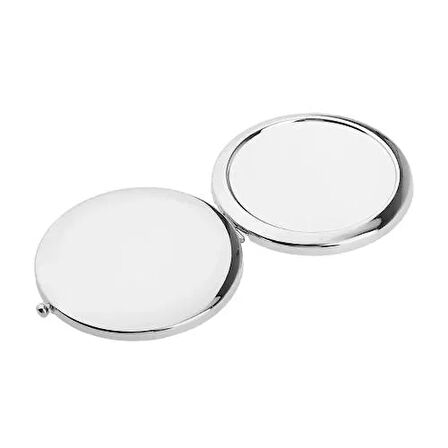 Promosyon Yuvarlak Cep Aynası Gümüş Renk