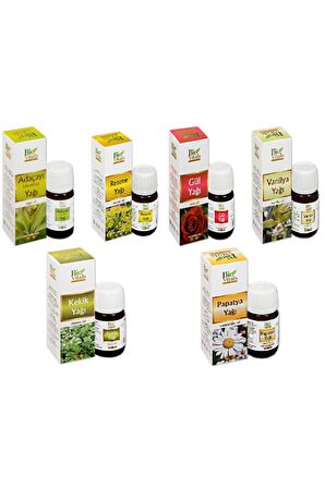 Ada Çayı Rezene Gül Vanilya Kekik Papatya-aromatik Masaj-cilt Bakım Yağ Seti