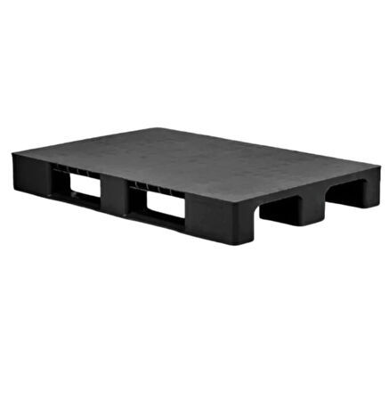 PLASTİK PALET 80*120*15 GRİ ÜSTÜ DÜZ MODEL