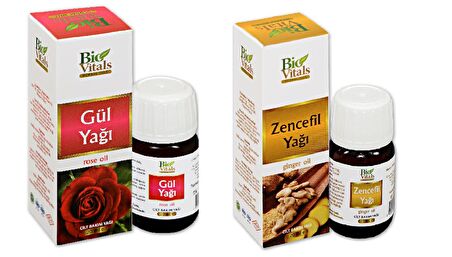 Gül Ve Zencefil-Aromatik Masaj-Cilt Bakım Yağ Seti