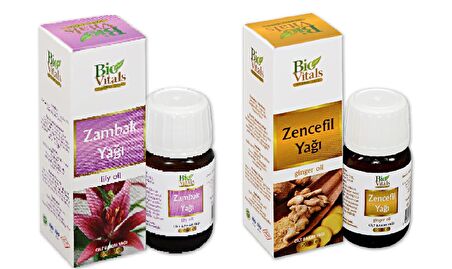 Zambak Ve Zencefil-Aromatik Masaj-Cilt Bakım Yağ Seti