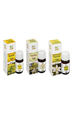 Rezene-vanilya-yasemin Aromatik Masaj Cilt Bakım Yağ Seti 20 Ml