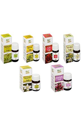 Ada Çayı Rezene Gül Vanilya Yasemin Zambak-Aromatik Masaj-Cilt Bakım Yağ Seti