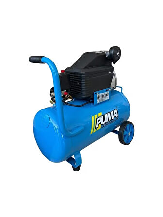 Puma Hava Kompresörü 50 lt (Yağlı) 50 litre Kompresör 5 metre hava hortumu ve Hava Tabancası HEDİYE