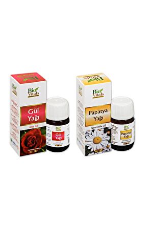 Gül Ve Papatya Aromatik Masaj Cilt Bakım Yağ Set 20 Ml