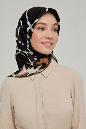 Armine Nostalji Serisi İpek Twill Eşarp 8653D-20