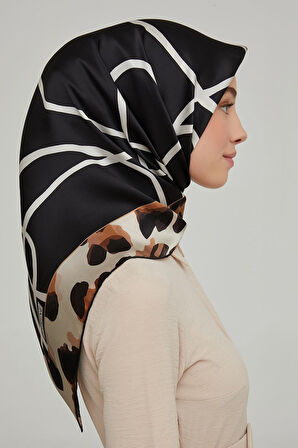 Armine Nostalji Serisi İpek Twill Eşarp 8653D-20