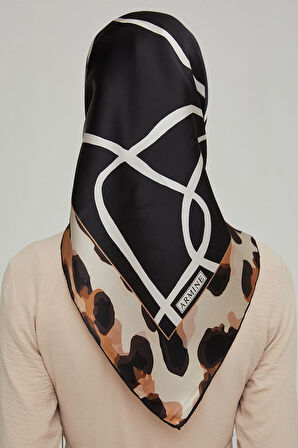 Armine Nostalji Serisi İpek Twill Eşarp 8653D-20