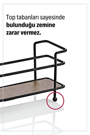 Alice Ahşap Tabanlı Metal Standlı 4'lü Çift Kapaklı Cam Baharatlık Seti - Tuzluk Biberlik Peçetelik
