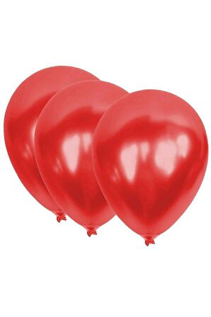 Metalik Kırmızı Balon 20'li