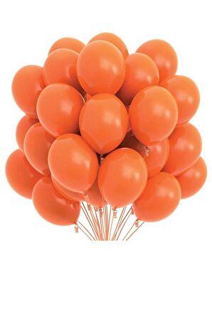Turuncu Pastel Balon 30 Adet