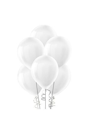 BeyazPastel Balon 30 Adet
