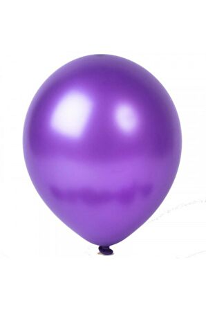 Metalik Mor Balon 50'li
