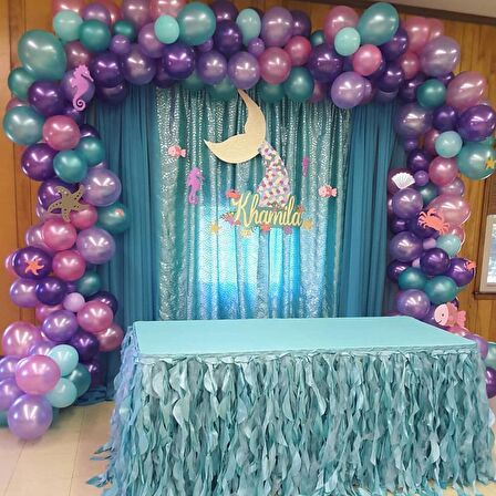 50 Adet  Parti Balonu (Mor-Pembe-Lila-Mavi)