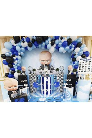 50 Adet Patron Bebek Balon Konsepti Ve Balon Zinciri