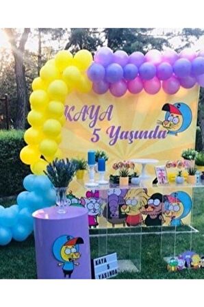 Kral Şakir Temalı Konsept Balon ve Zincir Aparatı 50 adet + 5 mt balon zinciri