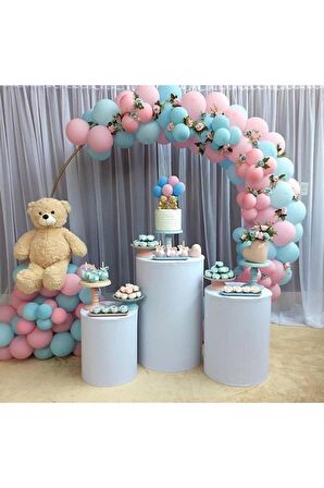 Cinsiyet Belirleme Konsept Balon Pembe Mavi Balon Zincir 70 adet