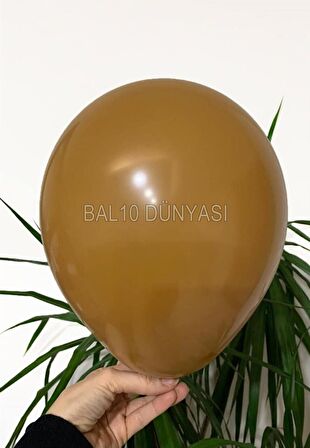 Karamel Rengi Pastel Balon 30 Adet