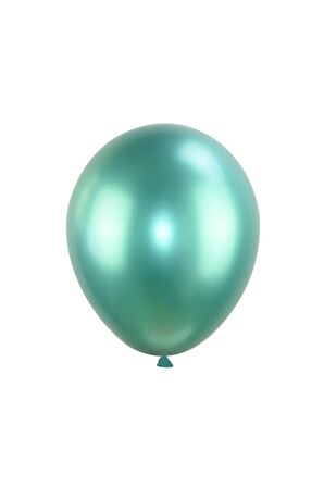Yeşil Krom Balon 10 Adet