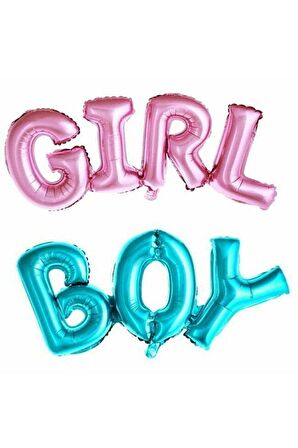 Girl Boy Folyo Balon Cinsiyet Partisi