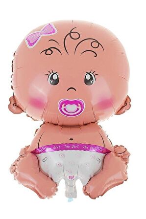 Cinsiyet Belirleme Bebek Pembe Folyo Balon 80 cm
