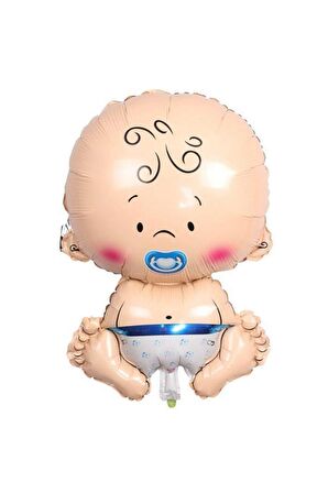 Cinsiyet Belirleme Bebek Mavi Folyo Balon 80 cm