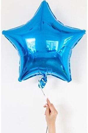 Mavi Yıldız Folyo Balon 45 cm - 1 Adet