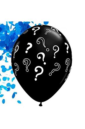 Erkek Bebek Konfetili Cinsiyet Belirleme Balonu 18 İnç 45 cm 