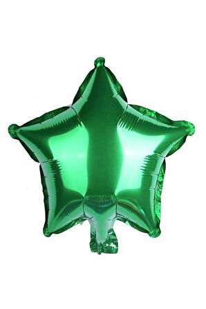 Yıldız Şekilli Folyo Balon 45 cm Yeşil 1 Adet