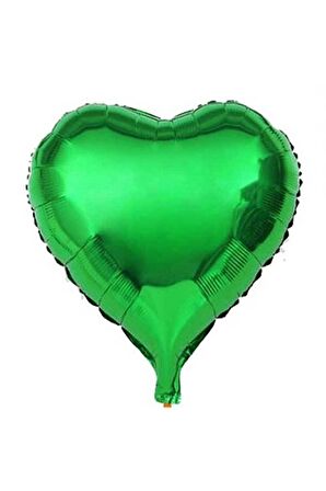 Kalp Şekilli Folyo Balon 45 cm Yeşil 1 Adet