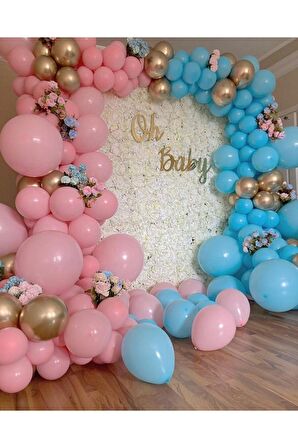 Cinsiyet Belirleme Partisi Kız Mı ? Erkek Mi? Balon Zinciri 70 adet